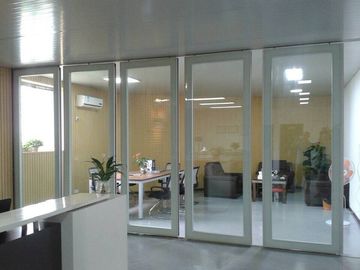 アルミニウムFrameless移動可能なオフィスの隔壁/ガラス壁のディバイダー