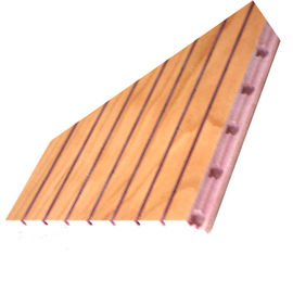 MDF音響シートの防音の音の溝がある木製の音響パネル