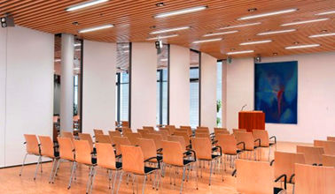 現代教室の装飾的で操作可能な折る隔壁15000mmの高さ