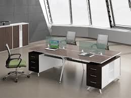 商業オフィス用家具の仕切り、42 Mmの厚さ2人のオフィス ワークステーション