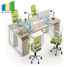 鋼鉄足/PUを搭載する現代オフィス用家具の仕切りは表面を台に置きます