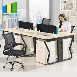 1.5mmの厚さの鋼鉄足を搭載するオフィス用家具の仕切り/オフィス ワークステーション テーブルを作って下さい