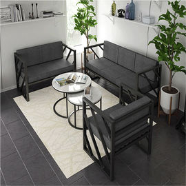 応接室のために置かれる贅沢なオフィス用家具の現代生地の会議のソファー