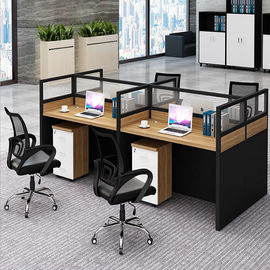現代6つの座席キュービクルのワーク・ステーションのオフィス用家具は環境に優しい仕切ります