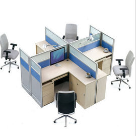 1200mmの高さの音の証拠のオフィス用家具の仕切りは前部スクリーン、側面のキャビネットに一致させました