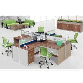 調節可能な4人のオフィス ワークステーション/モジュラー オフィス用家具のキュービクル