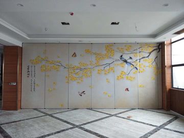 ホテルのための倒れる風景画の革木の移動可能な隔壁