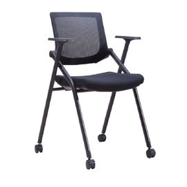 ナイロン5星の基盤が付いている折り畳み式および積み重ね可能な会議室のあと振れ止めの網のオフィスの椅子