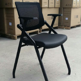 ナイロン5星の基盤が付いている折り畳み式および積み重ね可能な会議室のあと振れ止めの網のオフィスの椅子