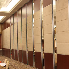 現代防音は内部ドアのホテルのための上の支えられた引き戸の移動可能な仕切りにパネルをはめます
