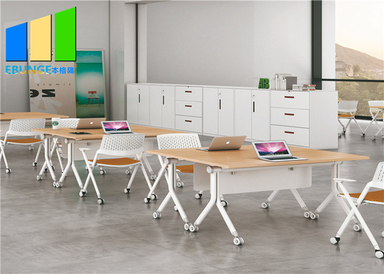 会議室の積み重ね可能な折る会合テーブルのオフィスの移動可能な訓練の机