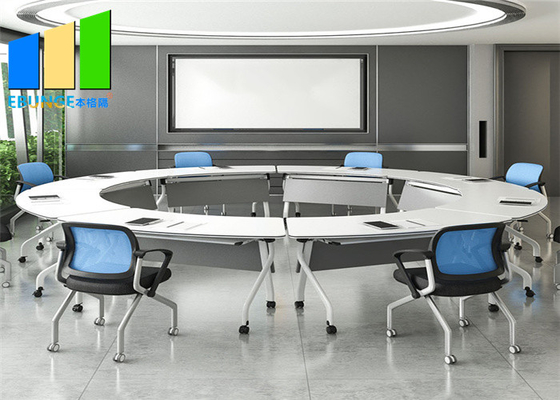 調節可能な折る積み重ね可能な会議室はオフィスの訓練のテーブルを台に置く