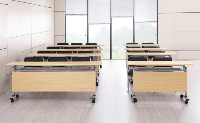 鉄骨フレームのトレーニング センター/学校の教室のための積み重ね可能な折り畳み式の会議の席の上