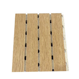 木の薄板にされた溝がある音-引きつけられる板レストラン装飾的なMDFの壁パネル