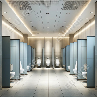 床に装着されたトイレの隔壁 耐水性と色彩のアソート アソート
