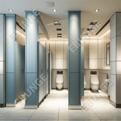 床に装着されたトイレの隔壁 耐水性と色彩のアソート アソート