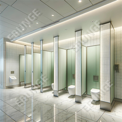 高衝撃耐性 高交通地域のための近代的な公共トイレの隔壁