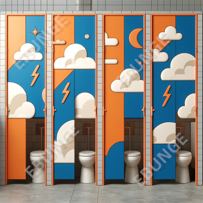高衝撃耐性と防火性 公共トイレの隔壁