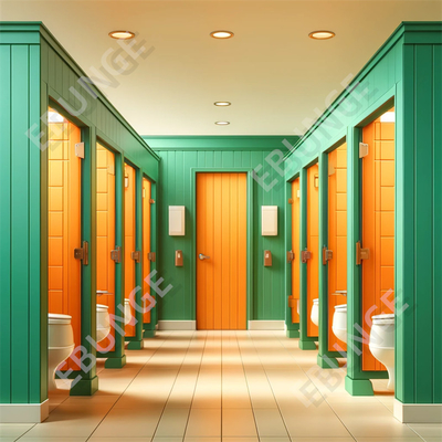 耐火性能の高いトイレの隔壁,様々な色のオプションと衝撃耐性