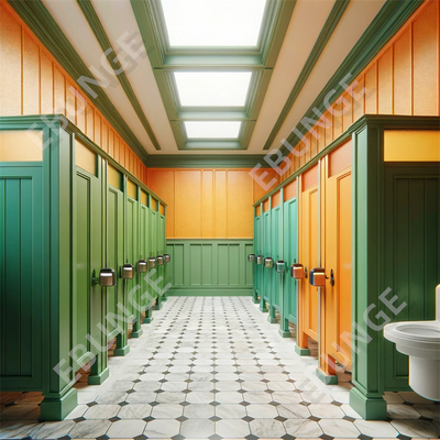 耐火性能の高いトイレの隔壁,様々な色のオプションと衝撃耐性