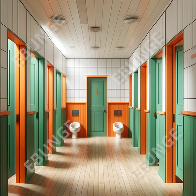 耐火性能の高いトイレの隔壁,様々な色のオプションと衝撃耐性