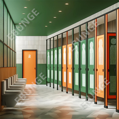 耐火性能の高いトイレの隔壁,様々な色のオプションと衝撃耐性