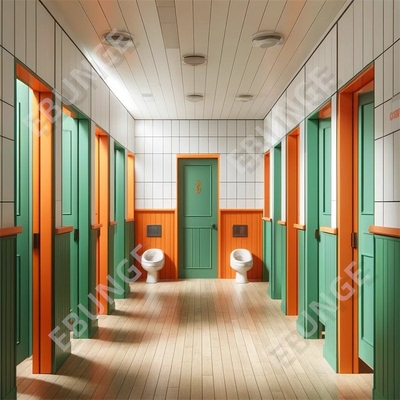 耐火性能の高いトイレの隔壁,様々な色のオプションと衝撃耐性