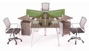 3人OEMサービスのための現代木の物質的なオフィス用家具の仕切り