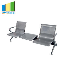 病院/オフィスの公共の待っている椅子3のSeaterのステンレス鋼の足Puの革