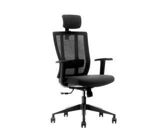 コール センターのための腕を搭載する赤い/黒の人間工学的のオフィスの椅子保証10年の