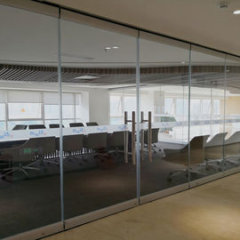 Framelessガラス オフィス用家具は会議室のための操作可能な壁を仕切ります