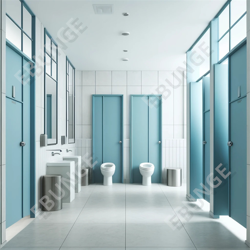 高圧ラミネート トイレの隔壁 簡単で迅速な設置 摩擦や衝撃に耐える