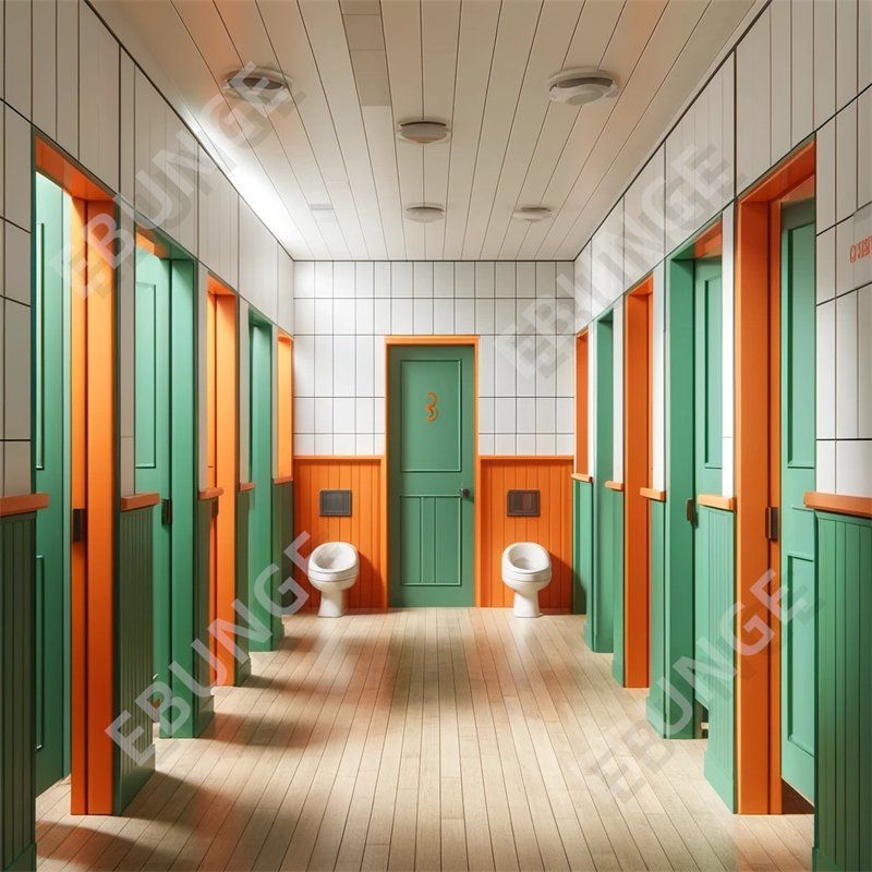 耐火性能の高いトイレの隔壁,様々な色のオプションと衝撃耐性